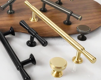 Retro Cabinet Pulls Handles Knob Vintage Dresser Handles Solid Brass Drawer Pulls Aged Brass Wardrobe Handles Pulls Cabinet Hardware