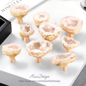 Natural Crystal Knob,Natural Ore Knob,Drawer Cabinet Handle,Crystal knobs,Drawer Pulls,Wardrobe Pull,Irregular crystal handle CY-14