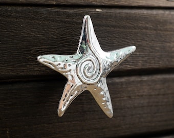 Starfish Knob,Dresser Knob,Cabinet handles,Cabinet Knobs,drawer knob,Dresser handle,Cabinet Pulls,Unique Pulls Handles,Furniture Hardware