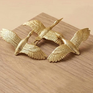 Gänse Möbelknopf,Schwan Knäufe,Küchenschrank Knäufe,Messing Schubladenknäufe,Schrankgriffe,Möbelbeschläge H44