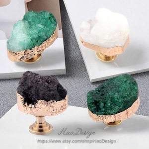 Natural Crystal Knob,Natural Ore Knob,Drawer Cabinet Handle,Crystal knobs,Drawer Pulls,Wardrobe Pull,Irregular crystal handle CY-17