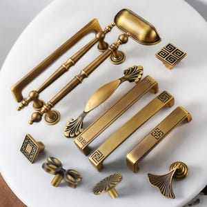 Retro Solid Brass Antiqued bronze Knobs Pulls handles drawer wardrobe door handles cabinet handles Drawer pulls Handles Brass Handles Knobs
