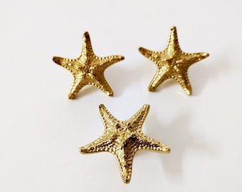 Pure Brass Starfish Drawer Cabinet Door Knobs Cabinet Knobs Dresser Pulls Knobs Drawer Knobs Pulls Closet Door Pulls Hardware H69