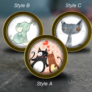 Cartoon-- Drawer knobs/ Handmade Vintage Bronze Dresser knobs cabinet Dresser Knobs pull / Dresser Pull / Cabinet Knobs / Furniture Knobs