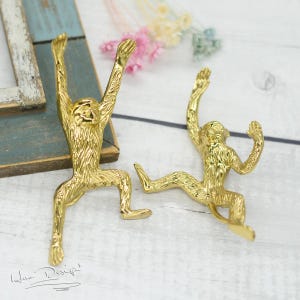 Brass monkey knobs,monkey drawer Handles,animal knobs, brass Handles, drawer pull, door knob, Knobs Drawer Pulls Handle Cabinet Hardware H67