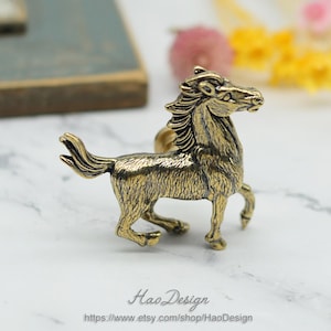 Retro Solid Brass Horse Knobs,Bronze Drawer Knobs Pulls,Brass knobs Handles pulls,Dresser knobs,Drawer Pulls  Knobs,Unique Cabinet Hardware