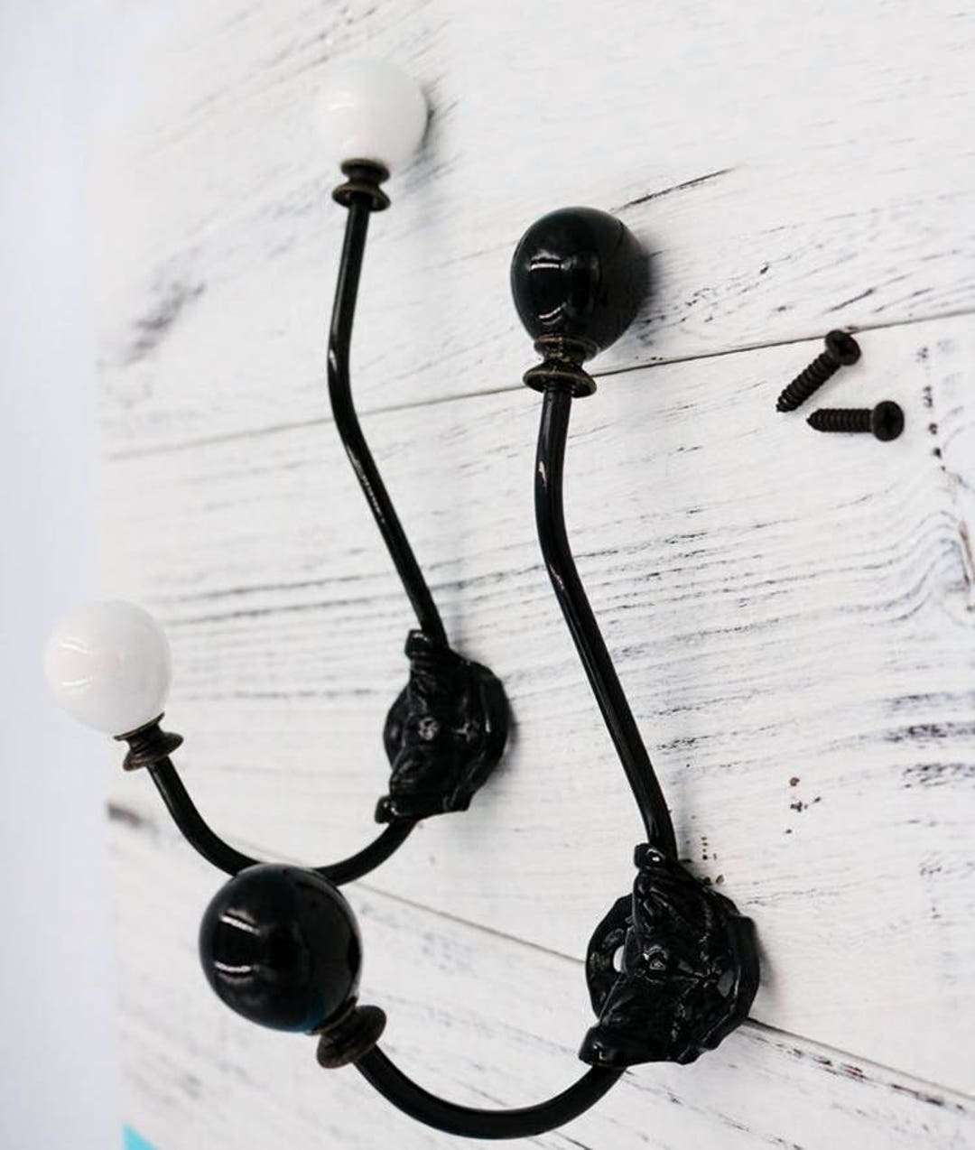 Ceramic Knob Wall Hook Decorative Hooks Coat Hangers Towel Etsy