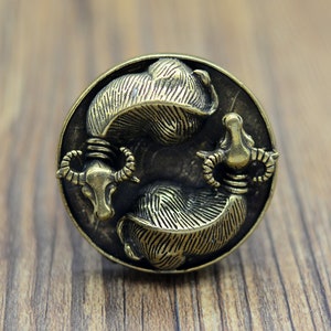 Brass Cattle knobs,Niu Qiankun drawer Handles,animal knobs, brass Handles, drawer pull, door knob, Knob Drawer Pulls Handle Cabinet Hardware