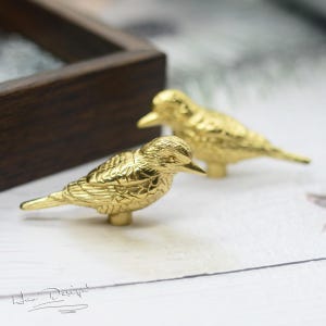 Brass bird knobs,sparrow drawer Handles,animal knobs, brass Handles, drawer pull, door knob, Knobs Drawer Pulls Handle Cabinet Hardware H78