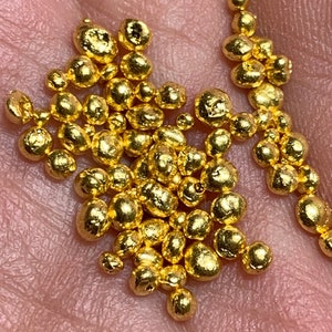 Recycled 999.9 Fine Gold - 1 Gram RJC COC Certified Shot / Pure Yellow Gold Nuggets for Casting Alloys