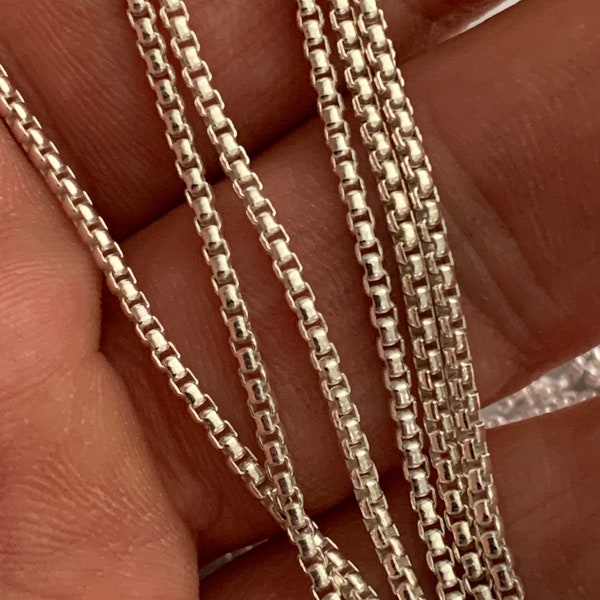 Venetian mesh chain 925 silver with anti-tarnish treatment, several diameters / lengths to choose from necklace chain sterling silver jewelry