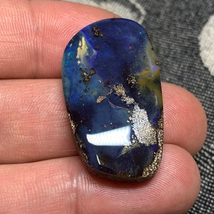 45,94 ct Cabochon opale Boulder Winton Queensland, Australia pietra preziosa solida, solida, a forma libera, di design, tagliata a mano, minerale, con incastonatura personalizzata immagine 4