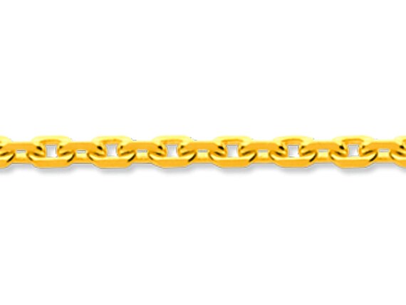 Miabella 18 Karat Gold über Sterlingsilber, Italienisches 2 Mm, 3 Mm