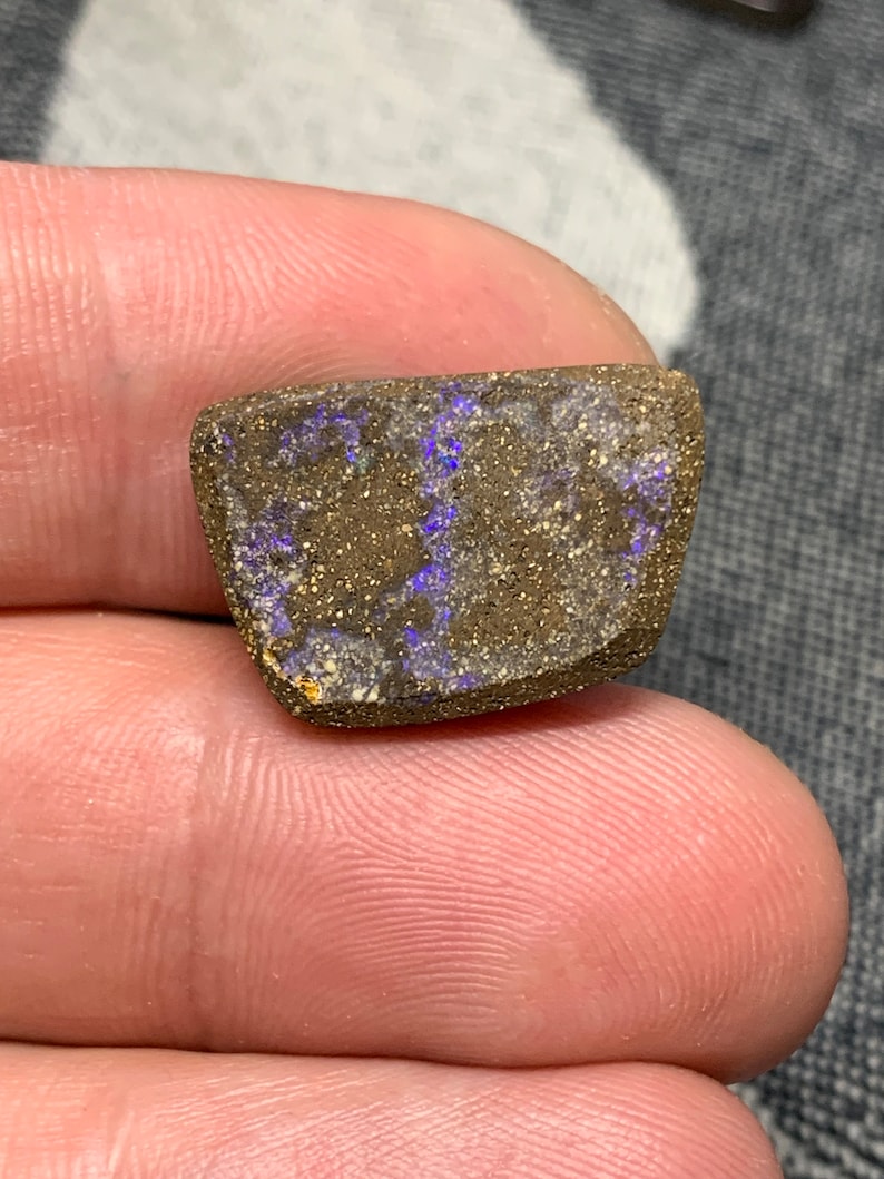 15,51 cts Opale boulder cabochon Winton Queensland, Australie loose solid freeform designer handcut gemstone mineral sertir custom image 10