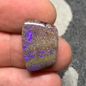 15,51 cts Opale boulder cabochon Winton Queensland, Australie loose solid freeform designer handcut gemstone mineral sertir custom image 2