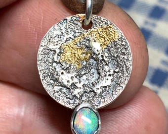 Pendentif ARGENT 925 Avec Opale Boulder Matrix D'Australie - Naturel, 22.05 Carats, Neuf Sans Emballage