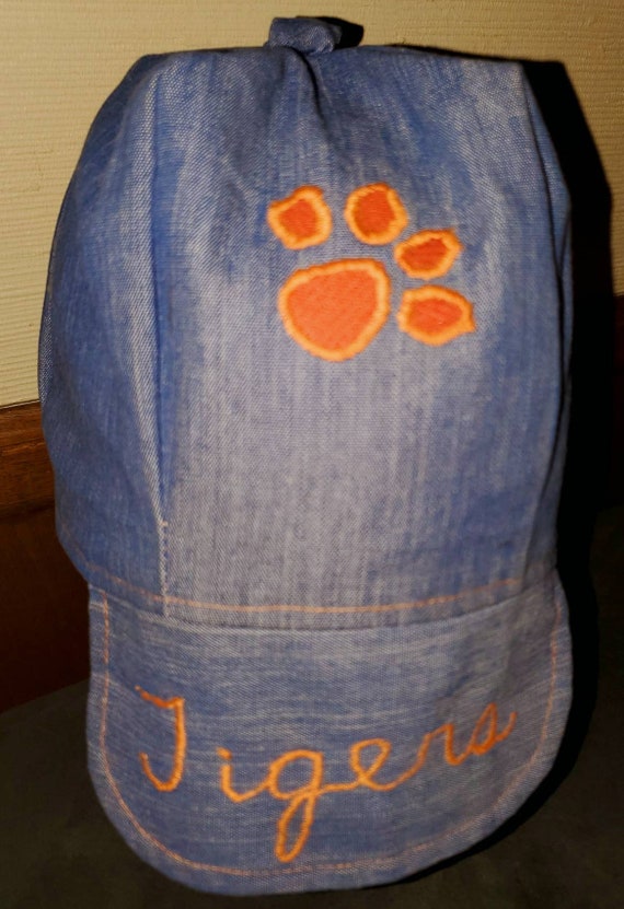 Vintage 70s Clemson Tigers Embroidered Homemade F… - image 3