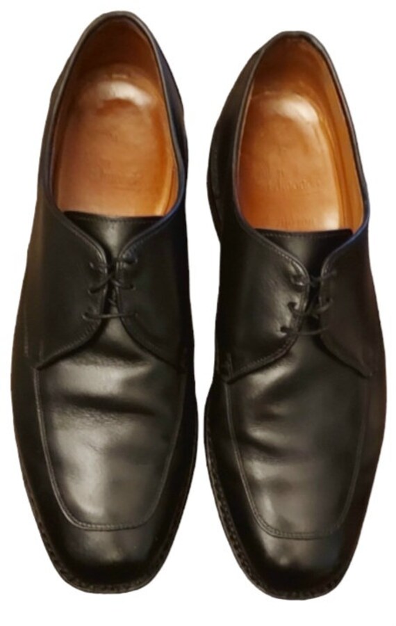 Allen Edmonds Burton Black Leather Derby Shoes Men’s 10.5 D USA Made Allen Edmonds Burton Black Leather Apron Toe Derby Shoes  main image 4