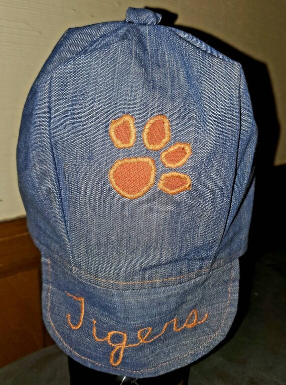 Vintage 70s Clemson Tigers Embroidered Homemade F… - image 9