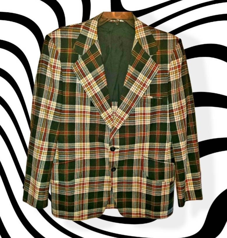 Red Plaid Sport Coat - Etsy Red Plaid Sport Coat - Etsy