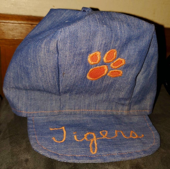 Vintage 70s Clemson Tigers Embroidered Homemade F… - image 2