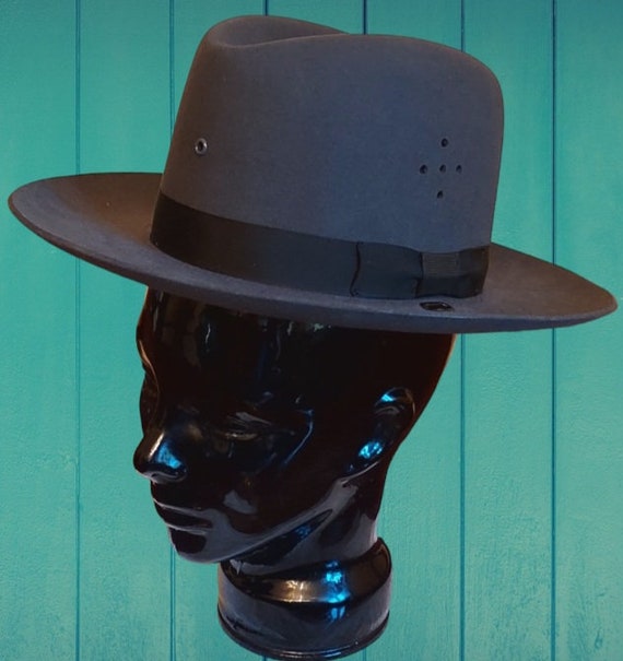 Vintage 60s / 70s NOS Stratton Wool Felt Sheriff Hat Size 6