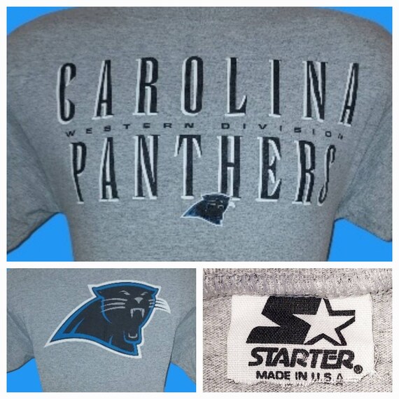 Vintage 90s Starter Carolina Panthers Double Sided T shirt Small Made in USA NFL Football Etsy