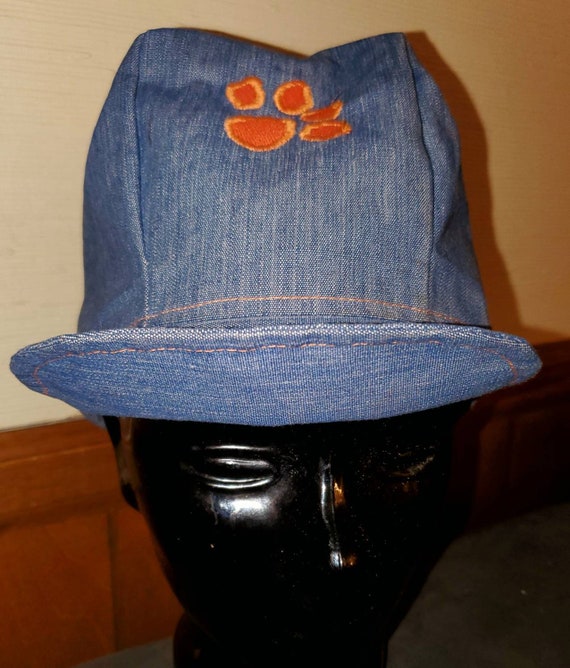 Vintage 70s Clemson Tigers Embroidered Homemade F… - image 8
