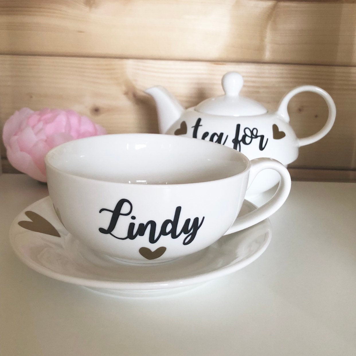Personalised cup and saucer tea cup and saucer personalised Etsy