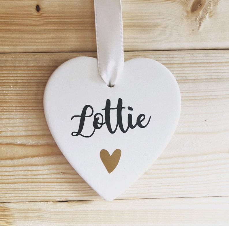 Ceramic Heart Keepsake Ceramic Name Ceramic Gifts Etsy