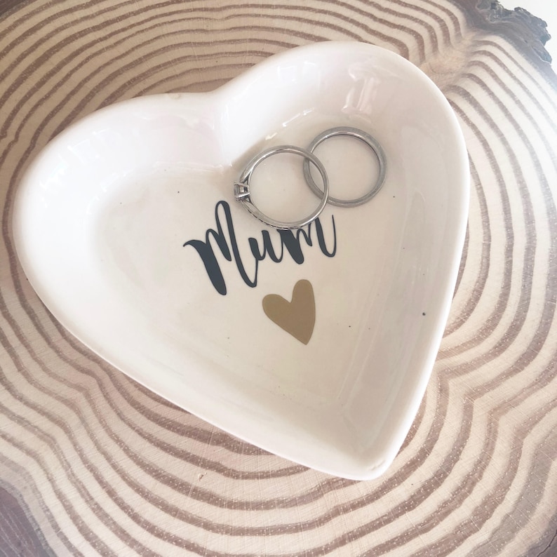 Ceramic trinket dish jewellery dish gifts for mum Mother/'s day gift keepsake gifts heart gift heart dish gifts for her,