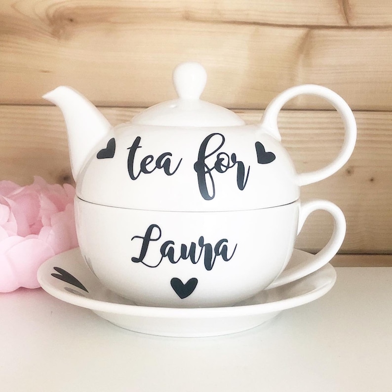 Personalised cup and saucer tea cup and saucer personalised Etsy