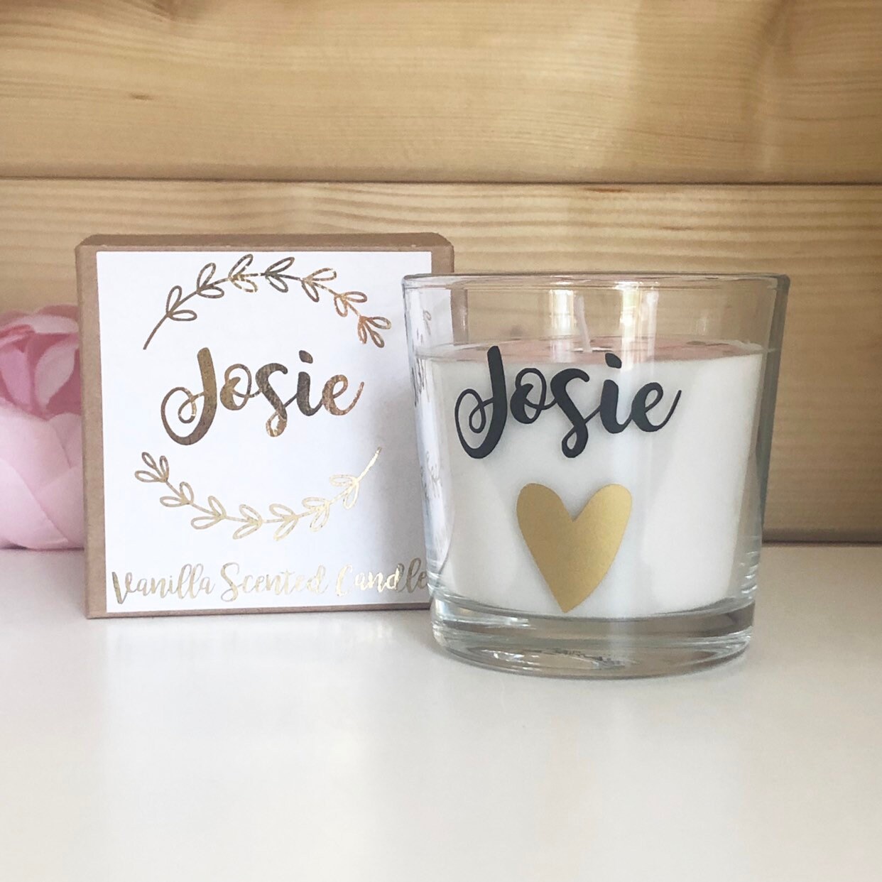 Personalised Candle Initial Scented Candle Personalised Etsy UK
