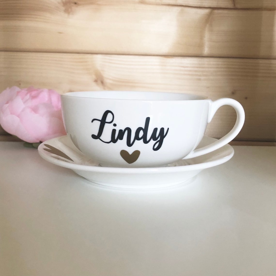 Personalised cup and saucer tea cup and saucer personalised Etsy