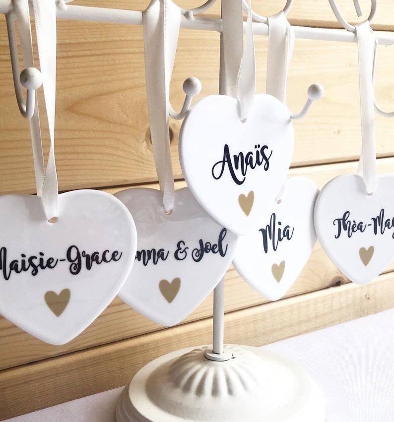 Ceramic Heart Keepsake Ceramic Name Ceramic Gifts Etsy