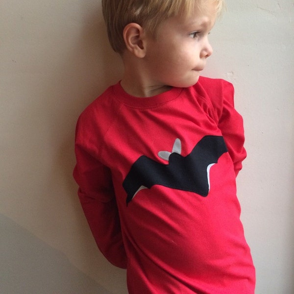 T-shirt pipistrello per bambini - Halloween - Top pipistrello - Top di Halloween per bambini - Camicia pipistrello per Halloween - Divertente Top di Halloween - Regalo per halloween - batman