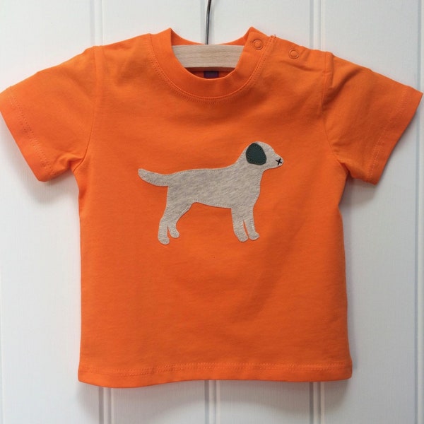 T-shirt Baby Labrador - Manica corta - Manica lunga - Organico - Fatto a mano - Regali per bambino - Compleanno - Cane - Animali domestici - Baby shower - Isabee