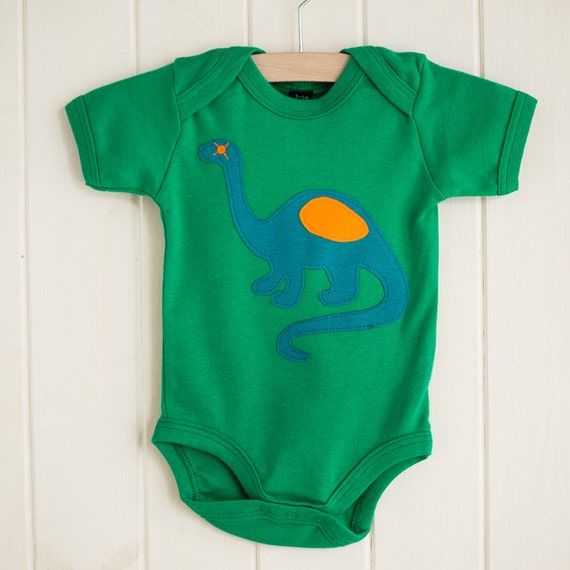 green baby sleepsuit