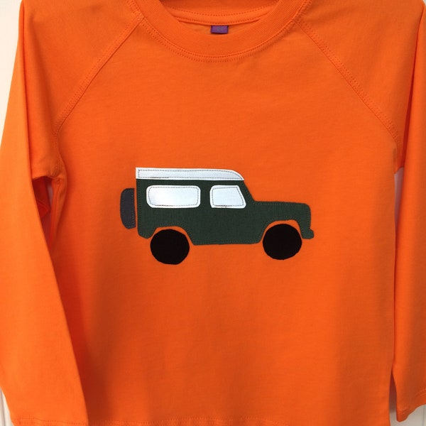 T-shirt jeep per bambini - Maniche lunghe - Abbigliamento - Fatto a mano - Regali per bambini - Ragazza - Ragazzo - Compleanno - Regali per bambini - Amante dell'auto - jeep