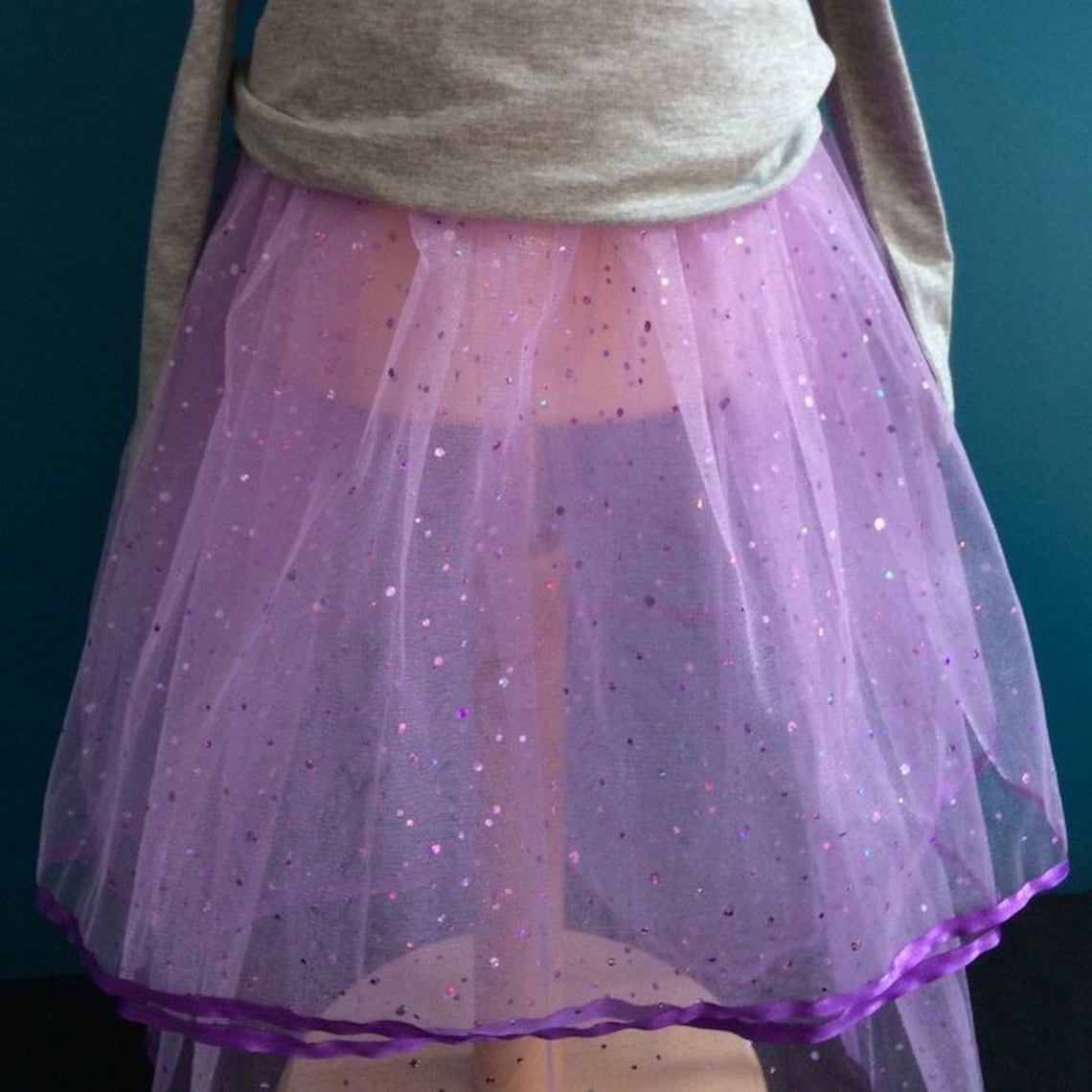 Purple Sparkly Skirt Sequin Skirt Fairy Costume Sorceress Costume