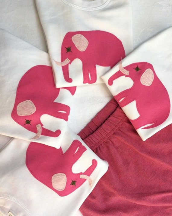Pink elephant baby clothes hotsell