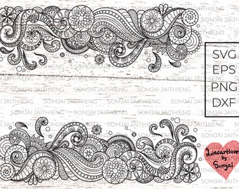 Download Mandala Border Svg Etsy