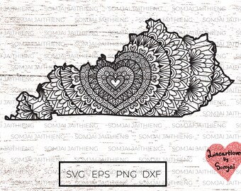 Download Kentucky Mandala Svg Etsy