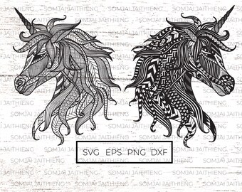 Download Unicorn Mandala Svg Etsy