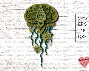 Download Jellyfish Mandala Etsy