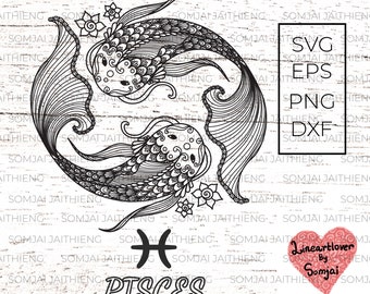 Download Pisces Mandala Etsy