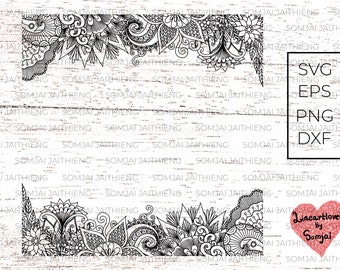 Download Mandala Border Svg Etsy