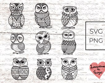 Download Geometric Owl Etsy