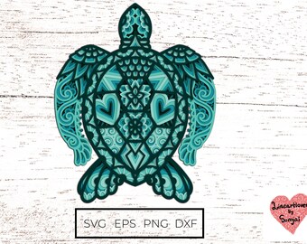 Download Turtle Mandala Svg Etsy