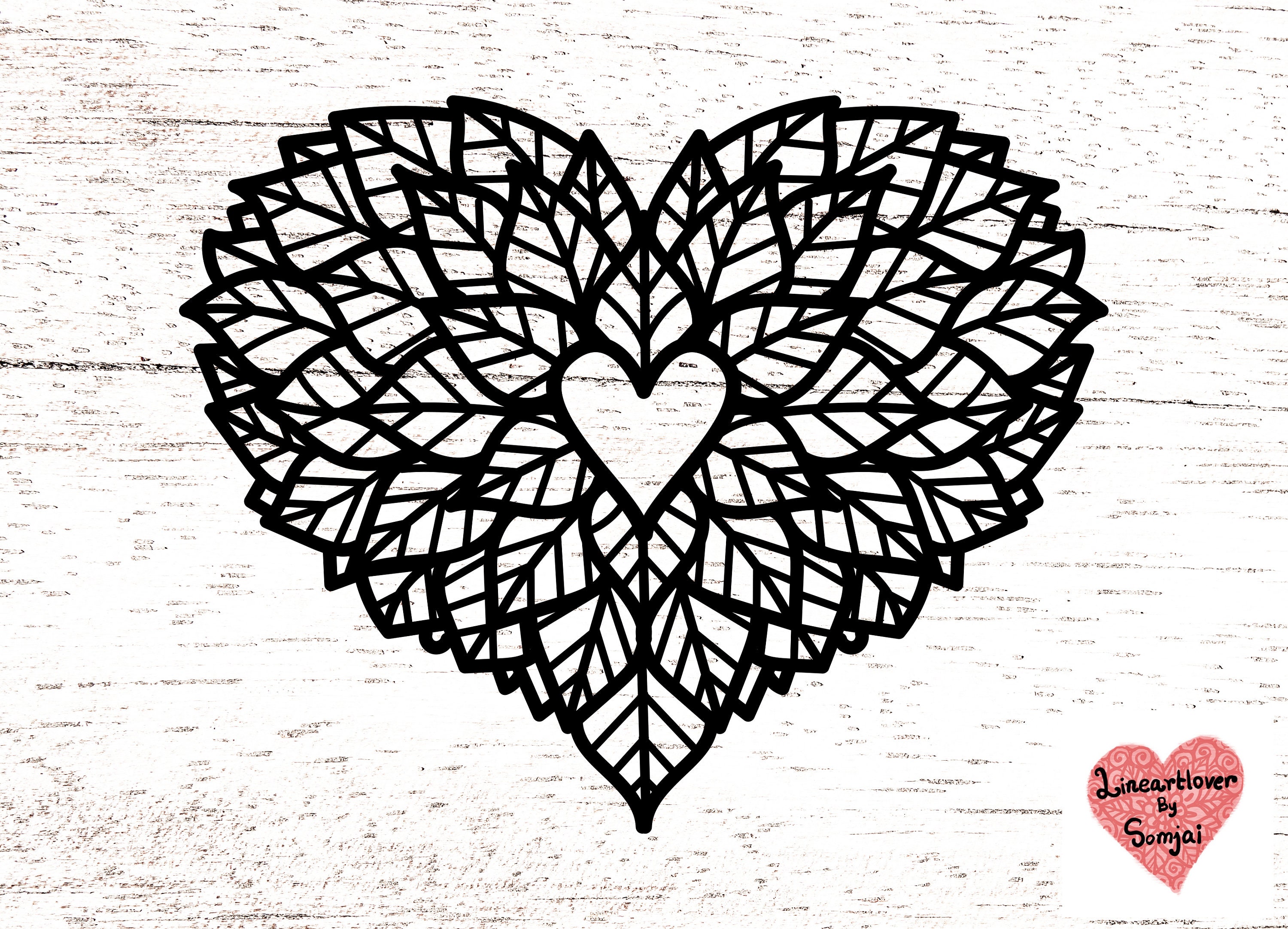 9 Styles of Heart Svg, Heart Svg, Heart Zentangle Svg, Heart Mandala ...